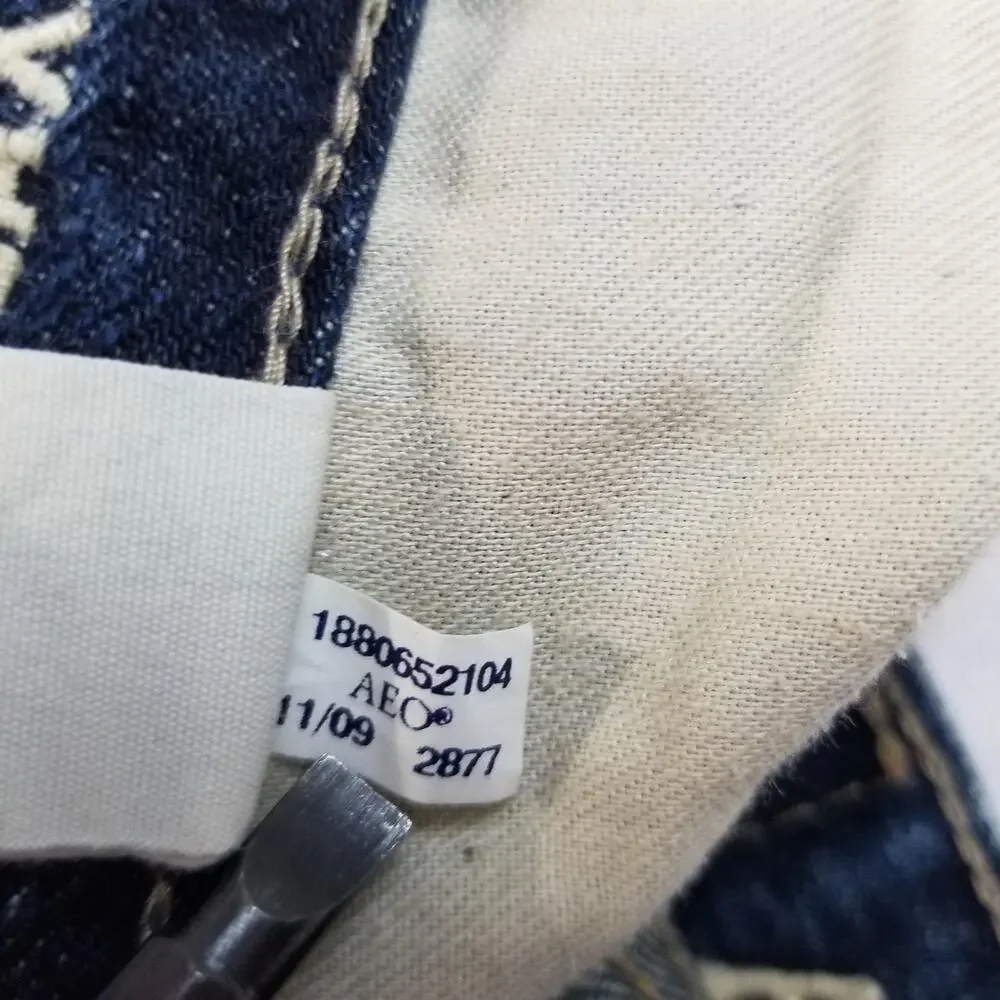 American Eagle Outfitters Jeans Mens 31x32 Blue Relaxed Straight Cotton Denim